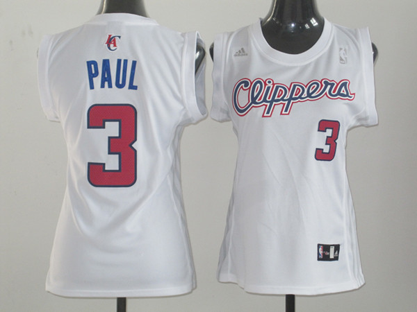  NBA Women Los Angeles Clippers 3 Chris Paul Swingman White Jersey